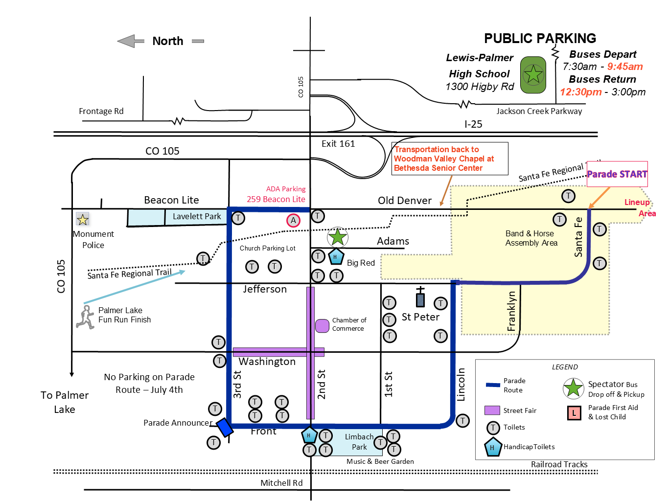 2025 parade map